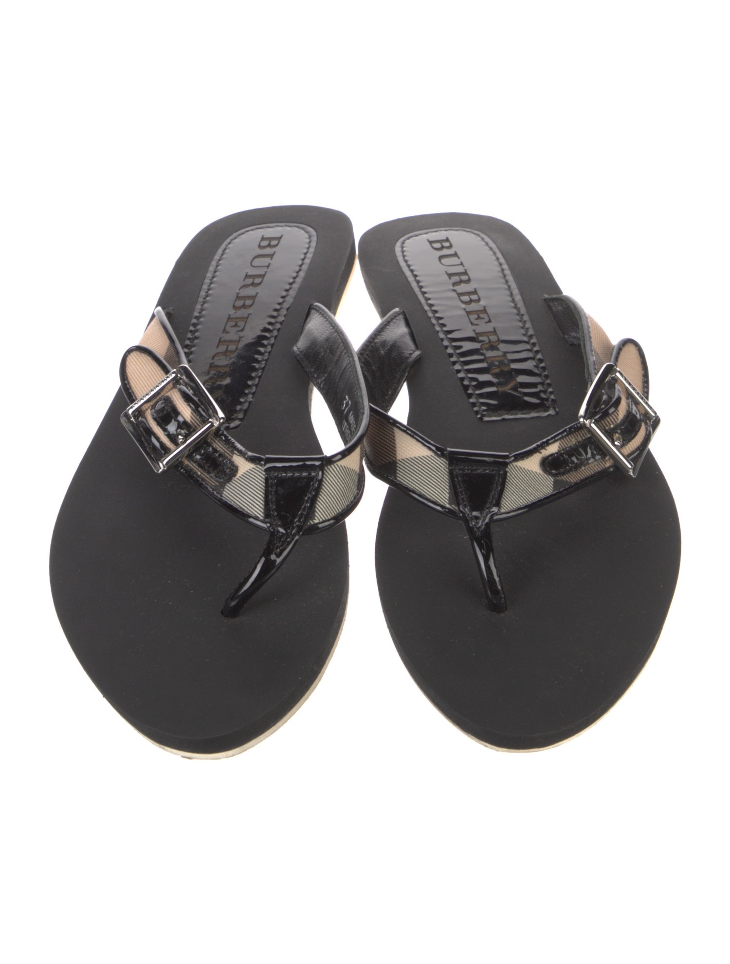 Burberry Nova Check Pattern Slides