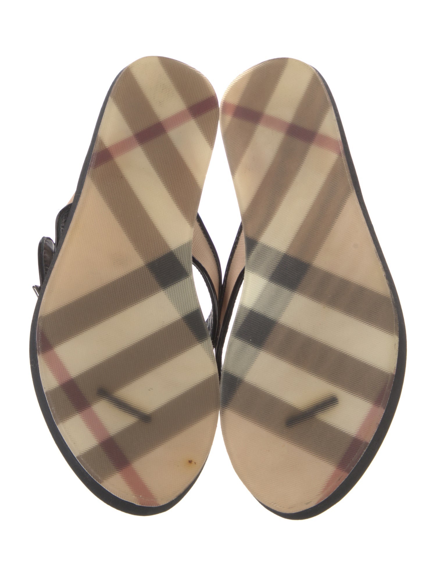 Burberry Nova Check Pattern Slides