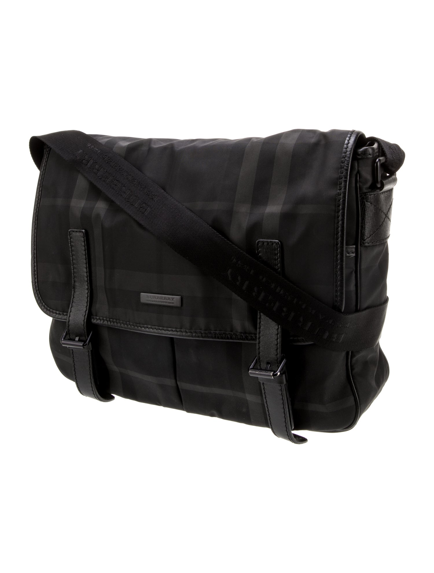 Burberry Smoked Check Messenger Bag