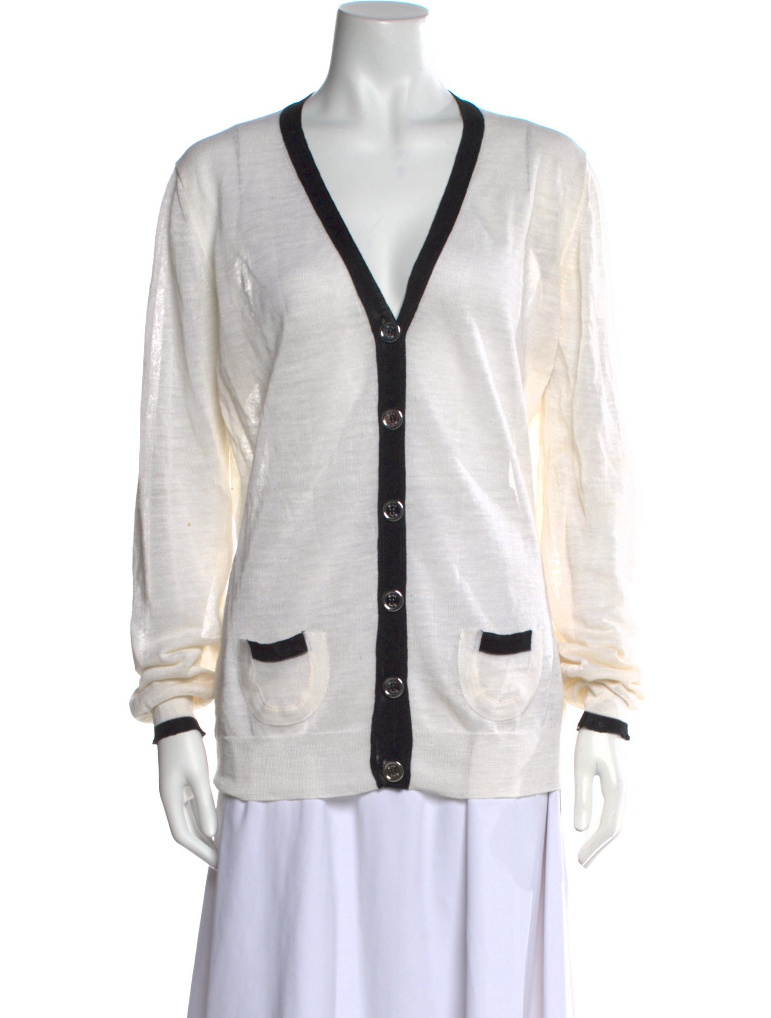 Burberry Bamboo V-Neck Sweater