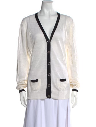 Burberry Bamboo V-Neck Sweater