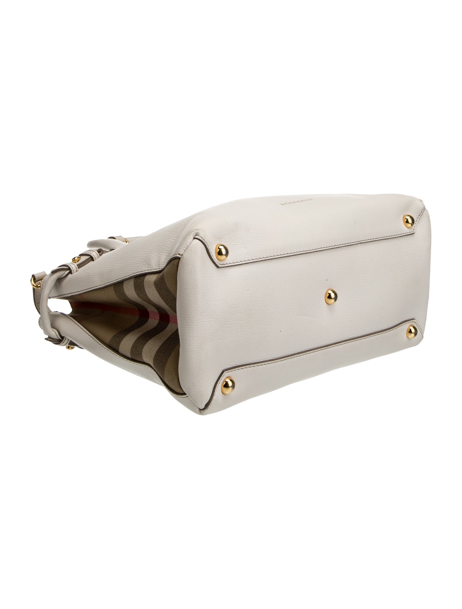 Burberry Leather Top Handle Bag