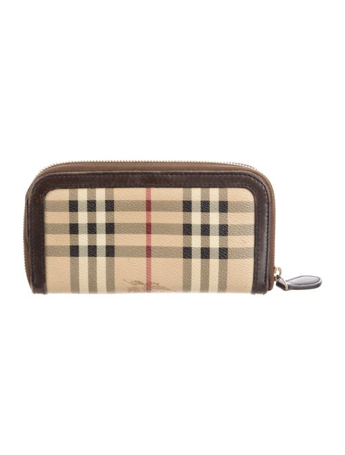Burberry Horseferry Check Pattern Printed Compact Wallet