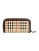 Burberry Horseferry Check Pattern Printed Compact Wallet