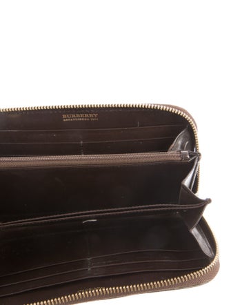 Burberry Horseferry Check Pattern Printed Compact Wallet