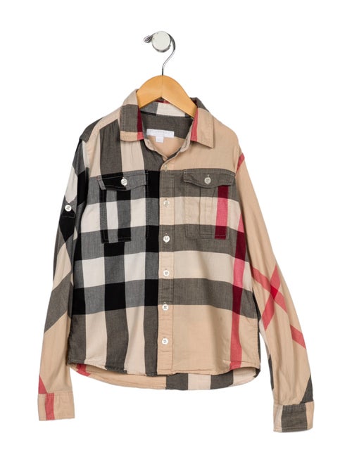 Burberry Burberry Boys' Cotton Button-Up Shirt