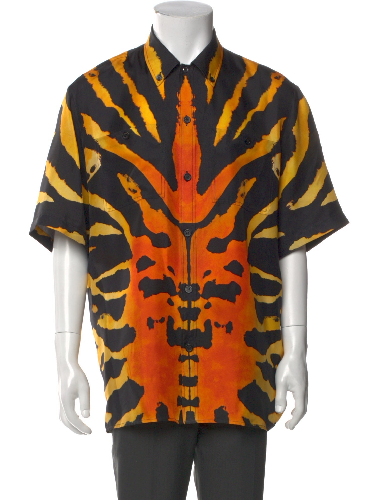 Burberry Silk Graphic Print Shirt