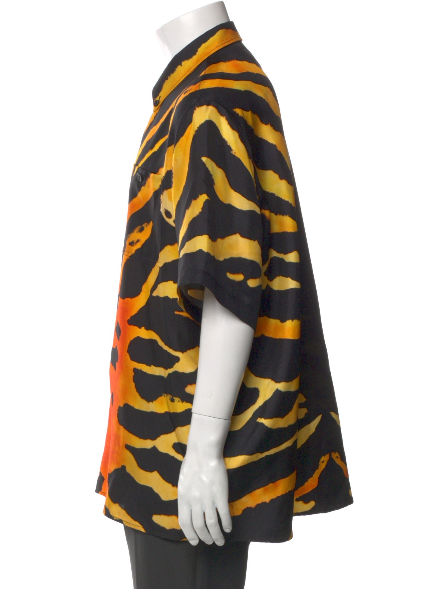 Burberry Silk Graphic Print Shirt