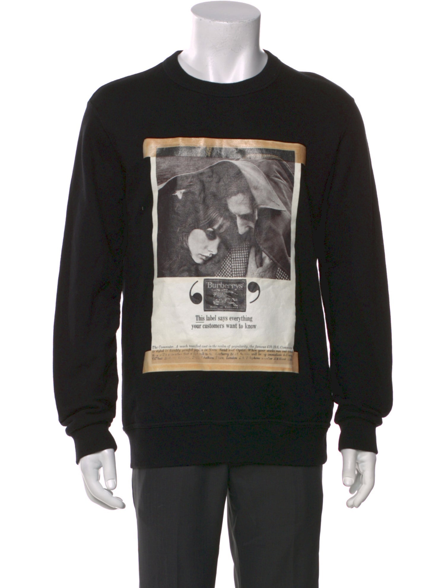 Burberry Graphic Print Crew Neck Sweatshirt