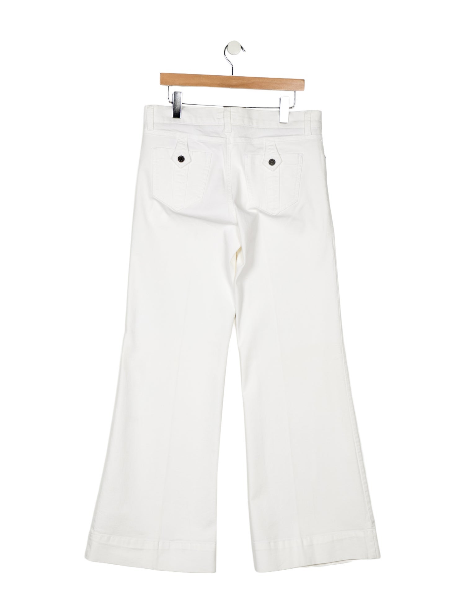 Burberry London Mid-Rise Wide Leg Jeans