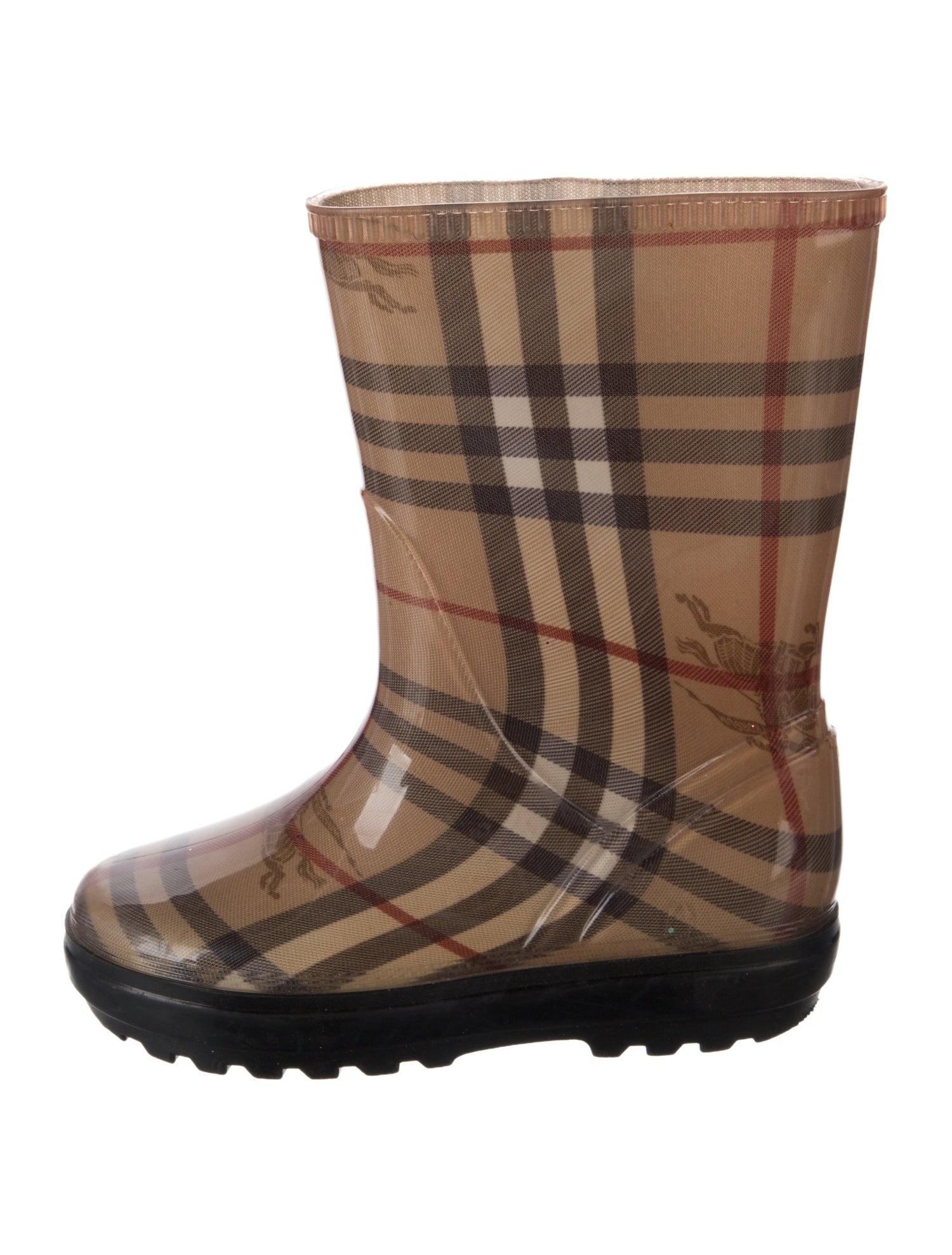 Burberry Burberry Girls' Check Pattern Rain Boots