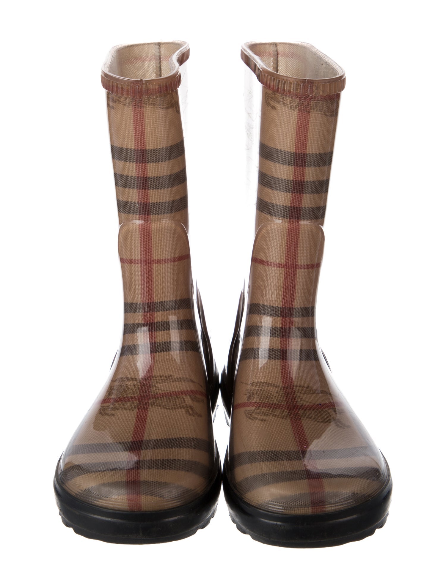 Burberry Burberry Girls' Check Pattern Rain Boots