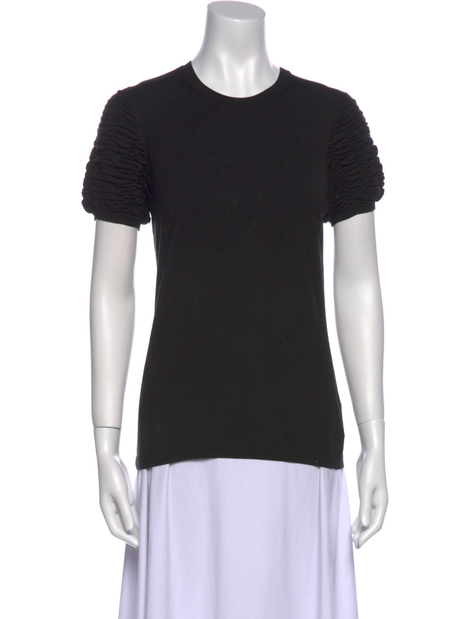 Burberry Silk Crew Neck T-Shirt