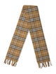Burberry Cashmere House Check Pattern Scarf