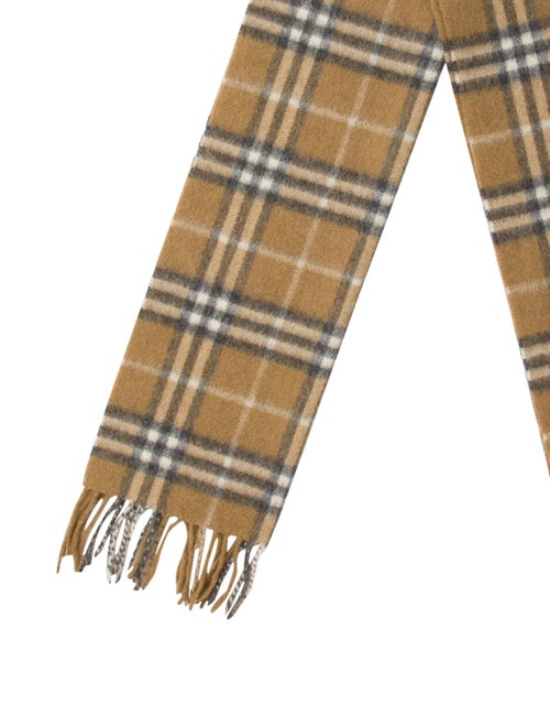 Burberry Cashmere House Check Pattern Scarf