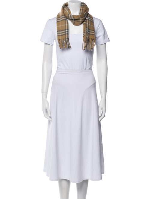 Burberry Cashmere House Check Pattern Scarf