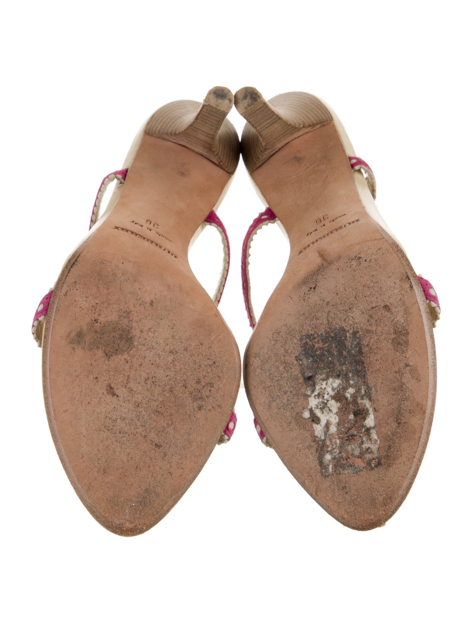 Burberry Suede Colorblock Pattern Slides