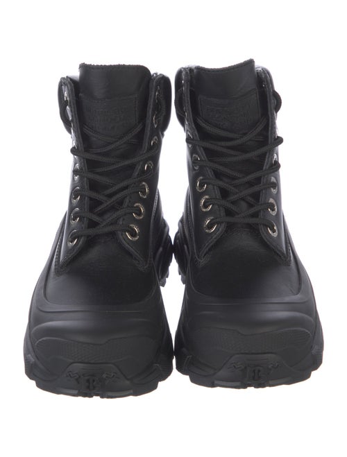 Burberry Leather Combat Boots