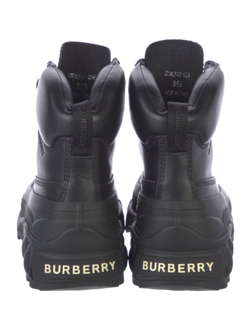 Burberry Leather Combat Boots