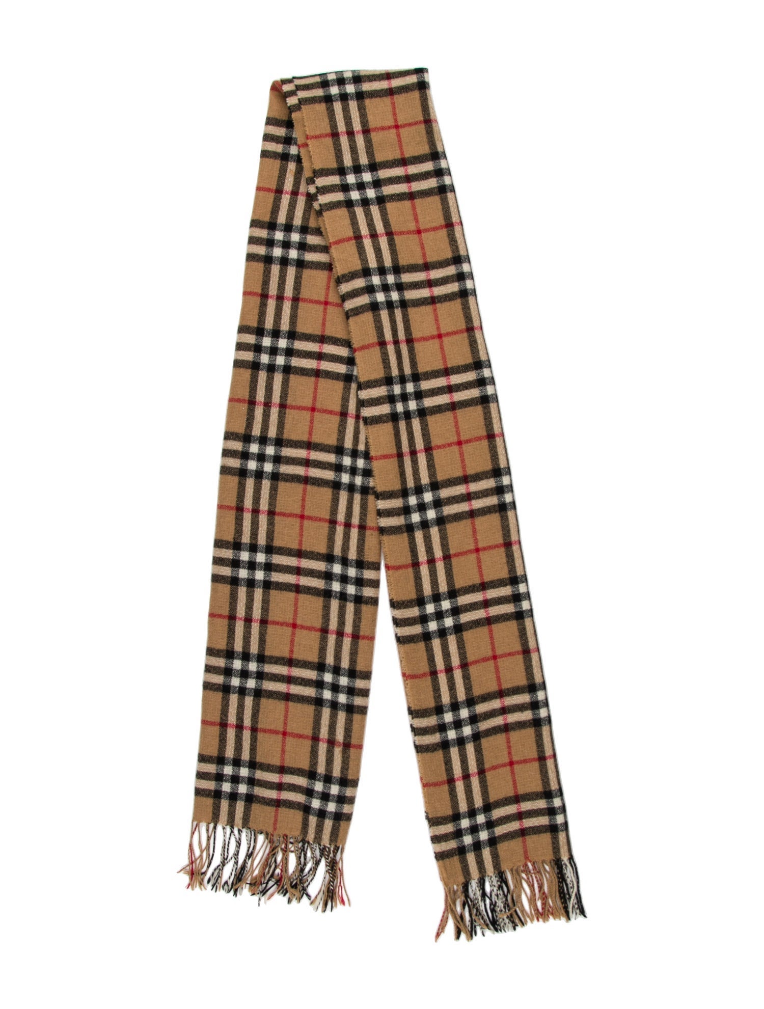 Burberry Cashmere House Check Pattern Scarf