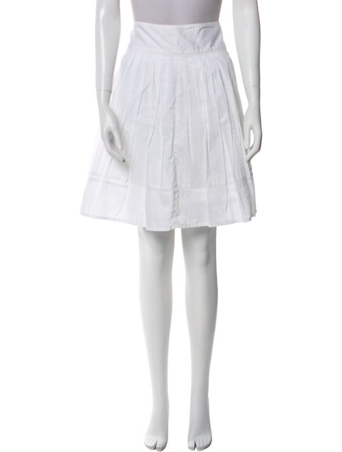 Burberry Pleated Accents Knee-Length Skirt
