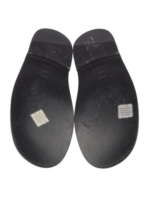 Burberry Patent Leather Cutout Accent Slides