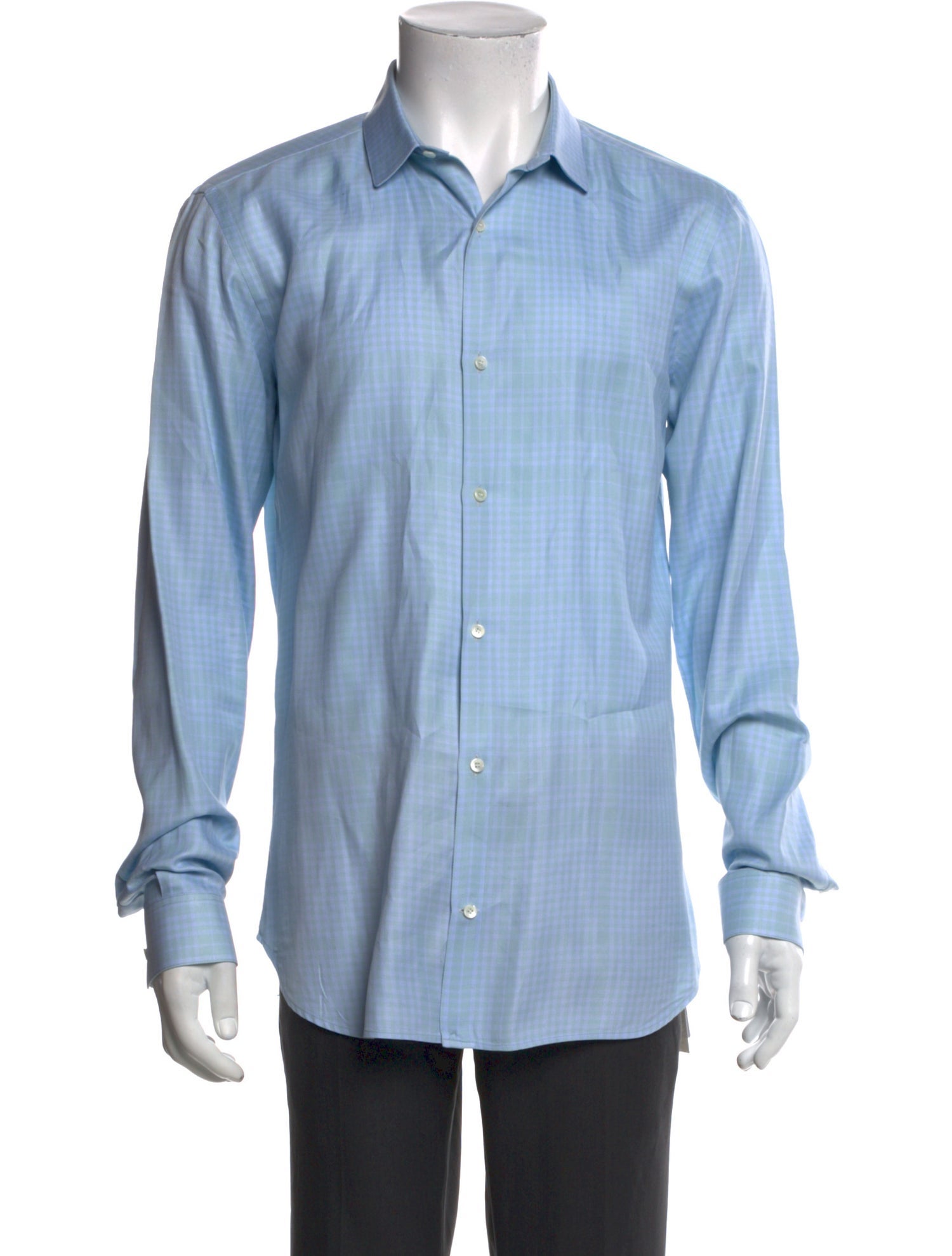 Burberry Striped Long Sleeve Dress Shirt