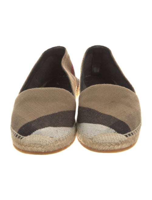 Burberry Nova Check Pattern Canvas Espadrilles