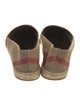 Burberry Nova Check Pattern Canvas Espadrilles