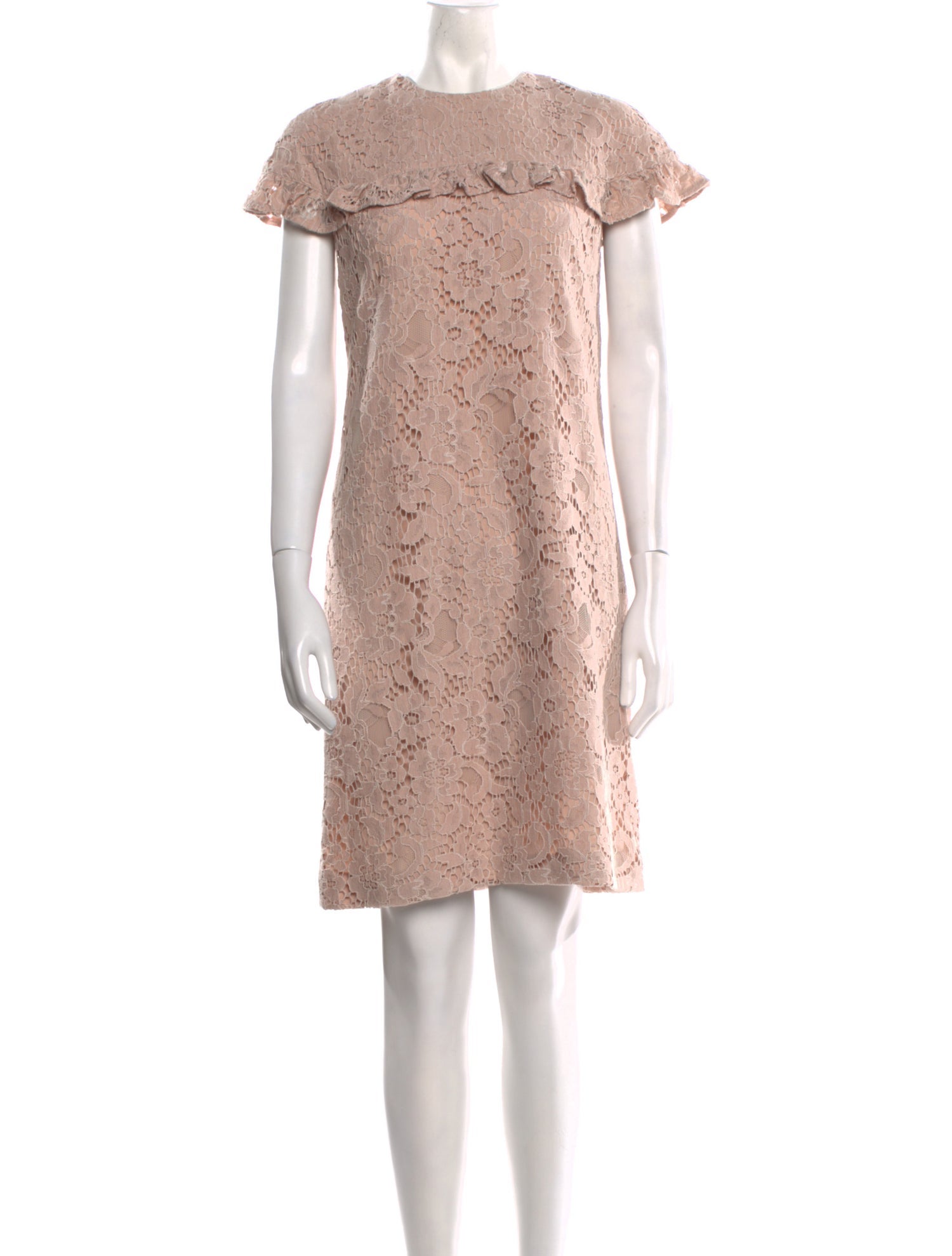 Burberry Lace Pattern Mini Dress