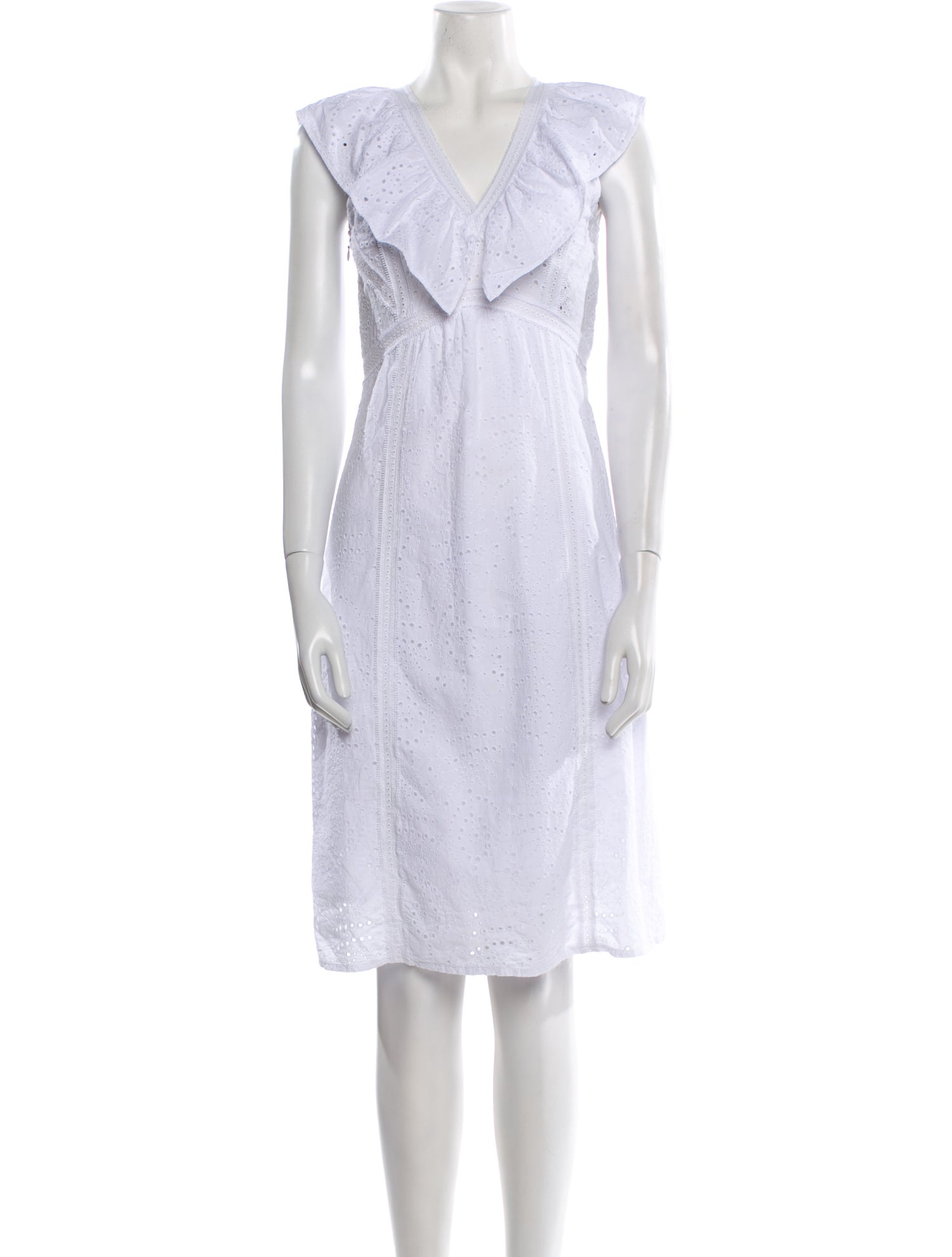 Burberry V-Neck Mini Dress