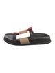 Burberry Leather Cutout Accent Slides