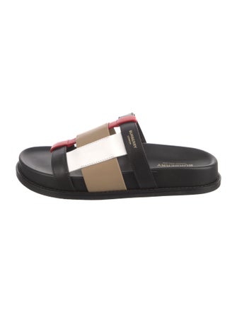 Burberry Leather Slides