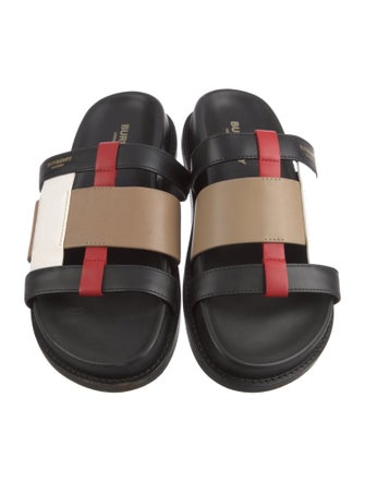 Burberry Leather Slides