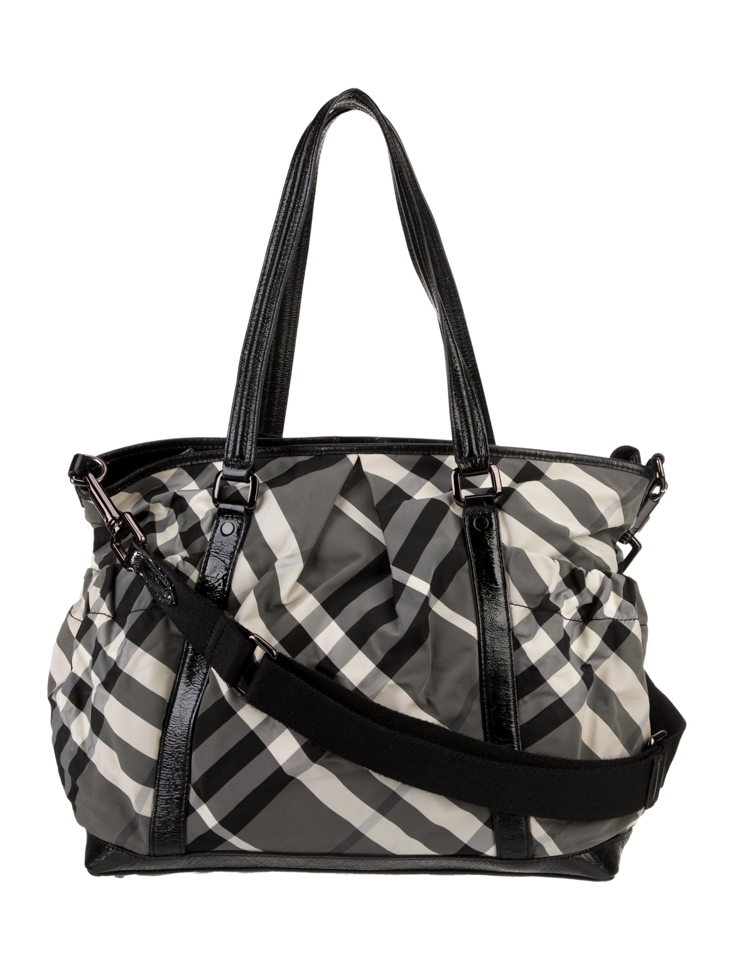 Burberry Nylon Beat Check Print Diaper Bag