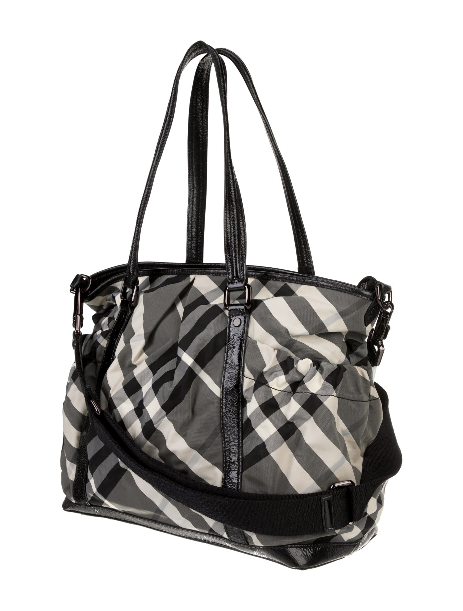Burberry Nylon Beat Check Print Diaper Bag