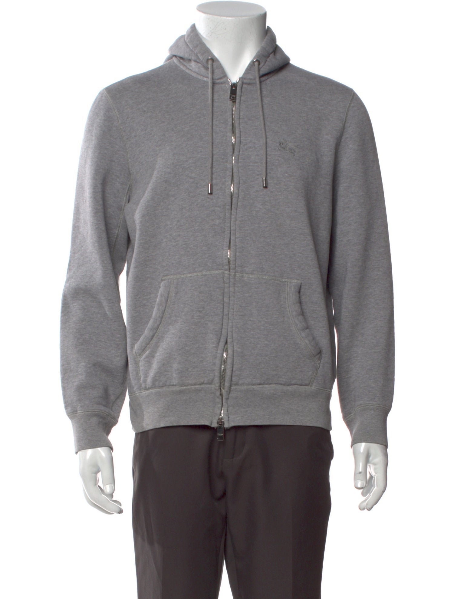 Burberry House Check Pattern V-Neck Hoodie