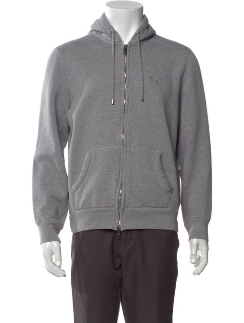 Burberry House Check Pattern V-Neck Hoodie