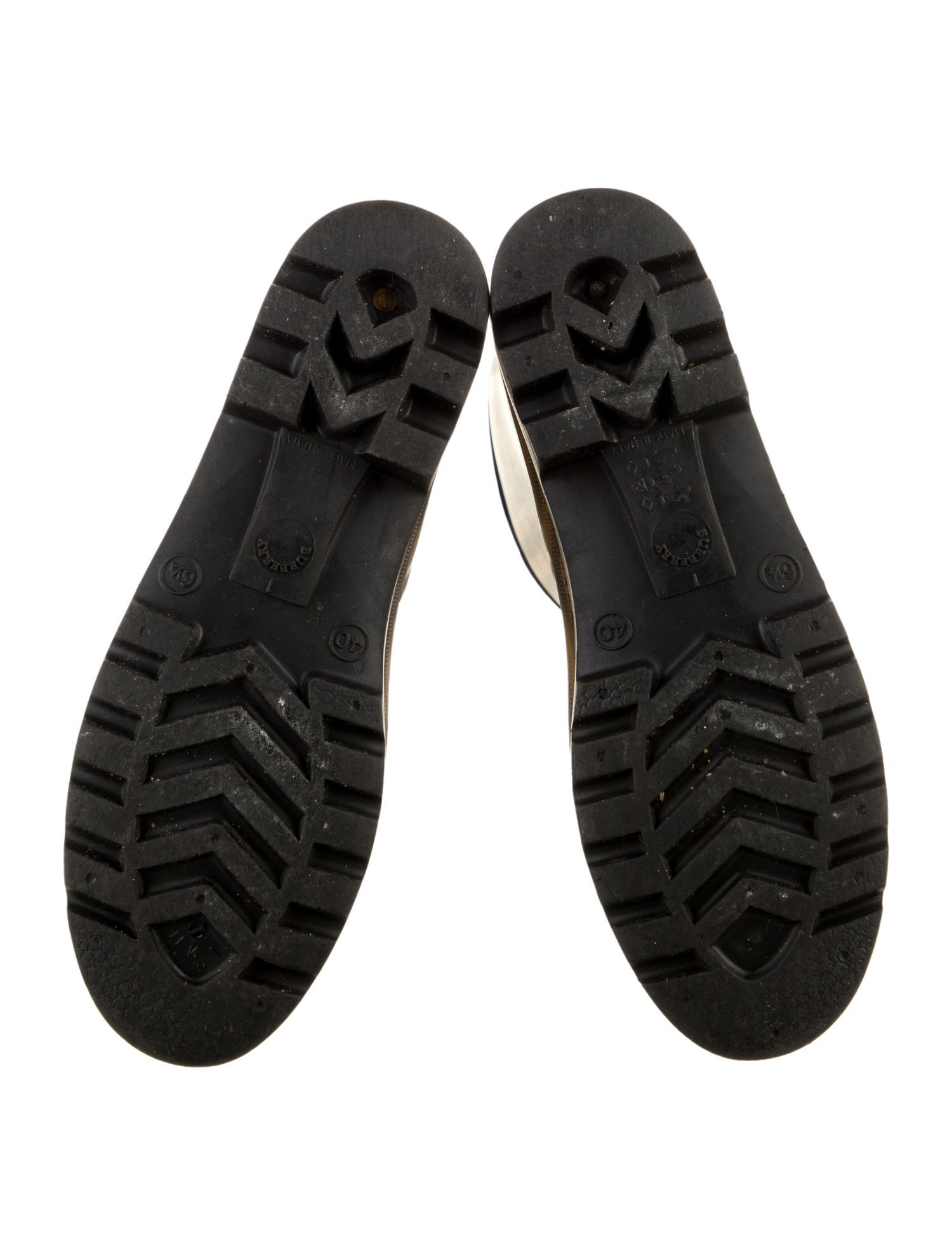 Burberry Haymarket Check Pattern Rubber Rain Boots