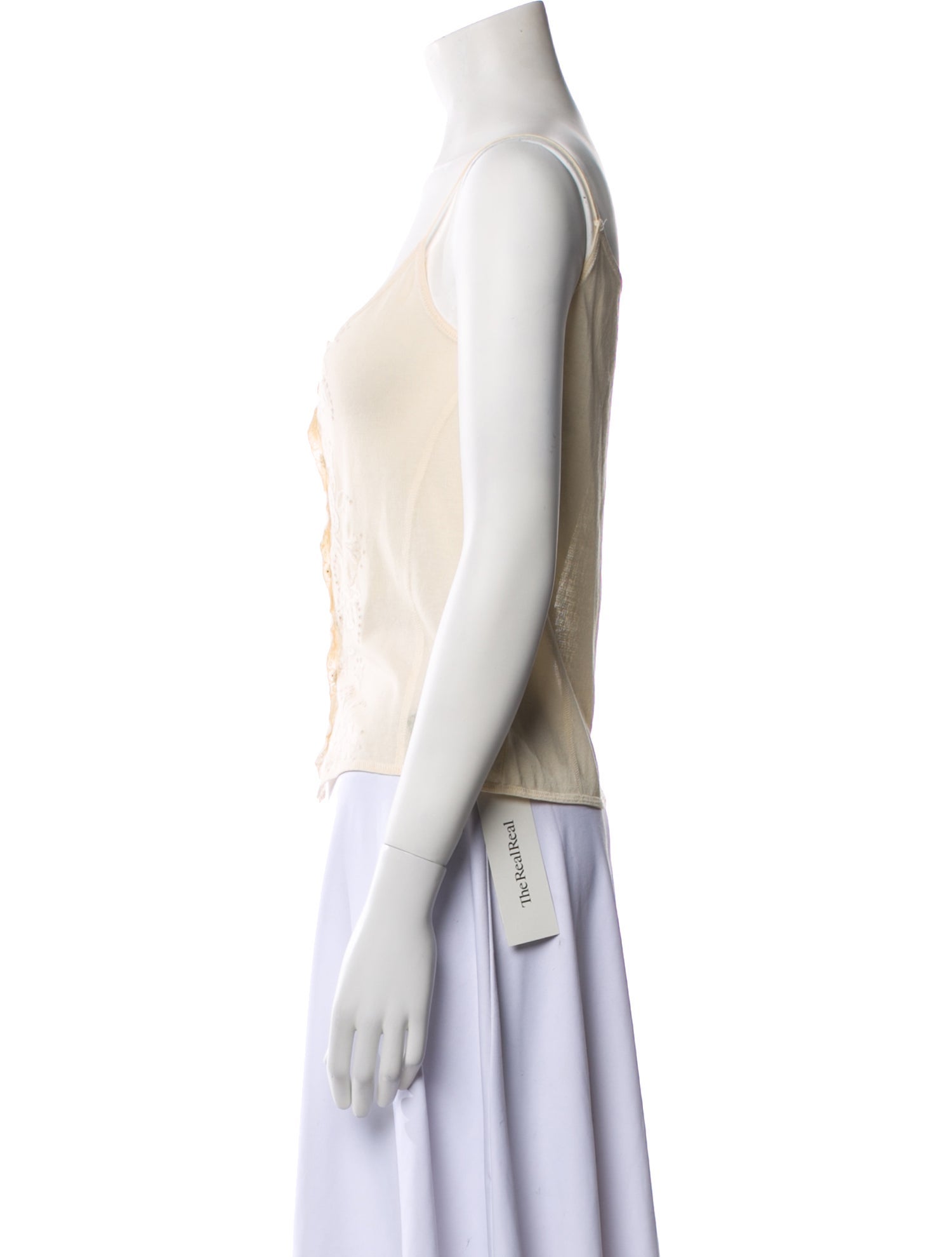 Burberry Scoop Neck Sleeveless Top