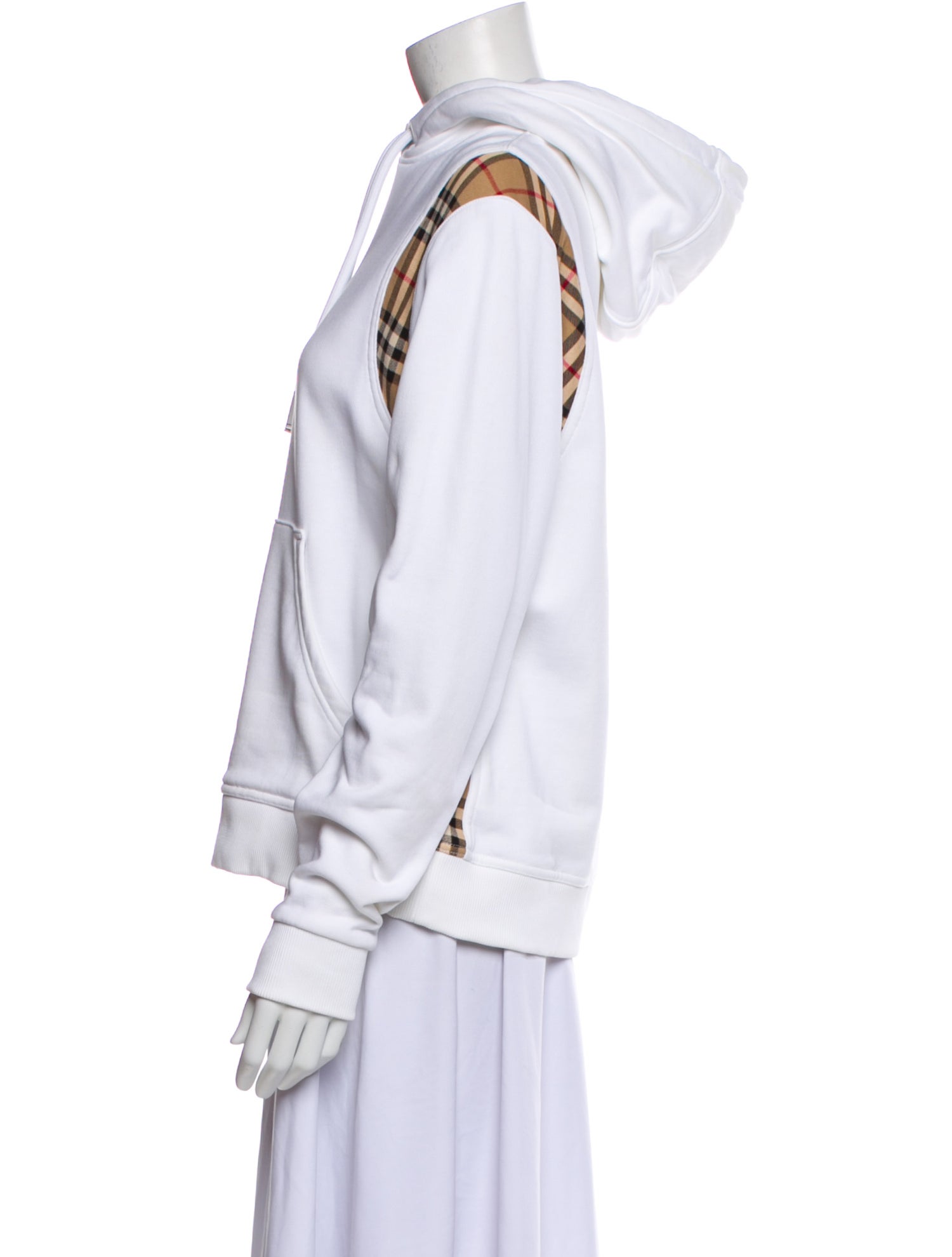 Burberry Plaid Print Bomber Jacket