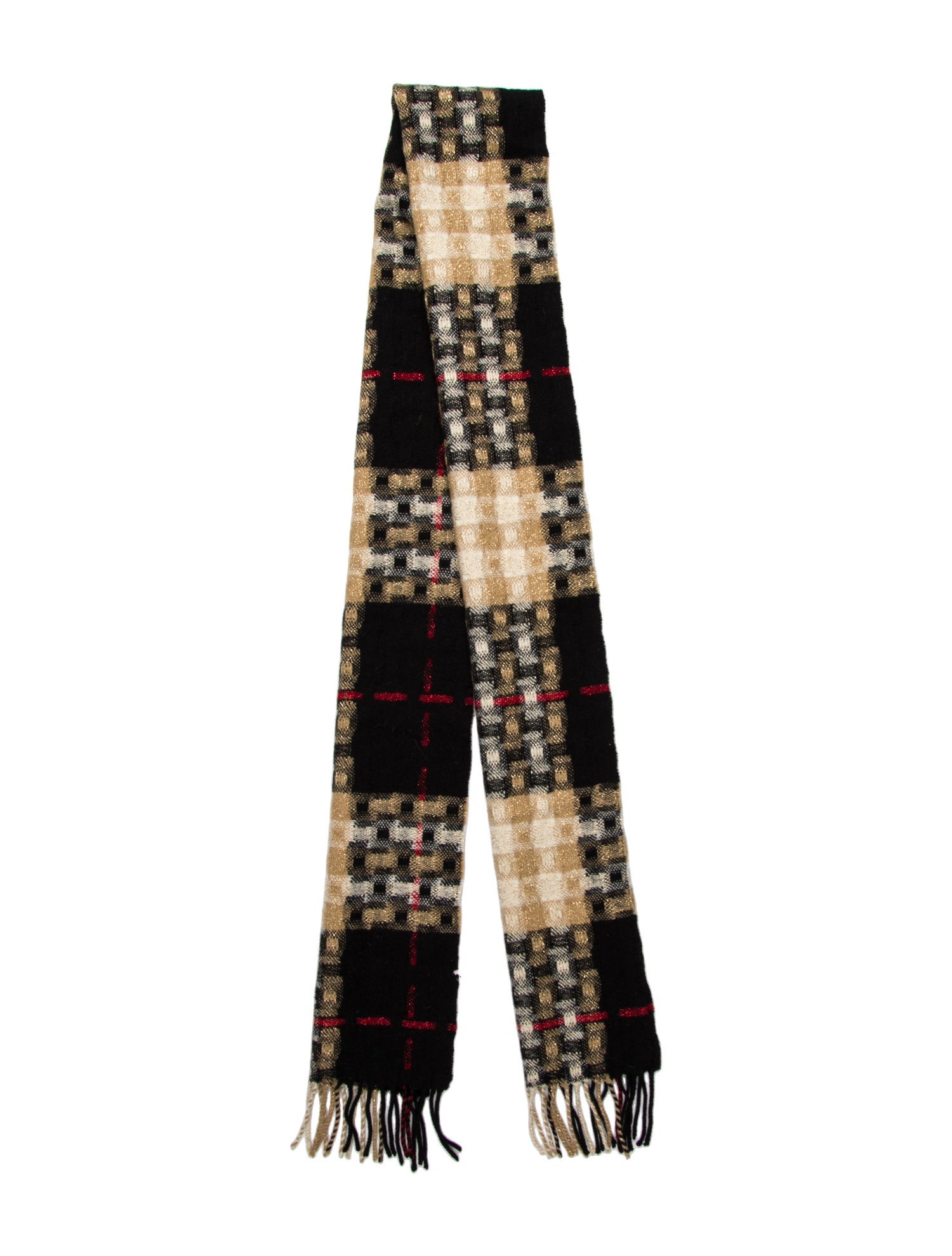 Burberry Merino Wool House Check Pattern Scarf