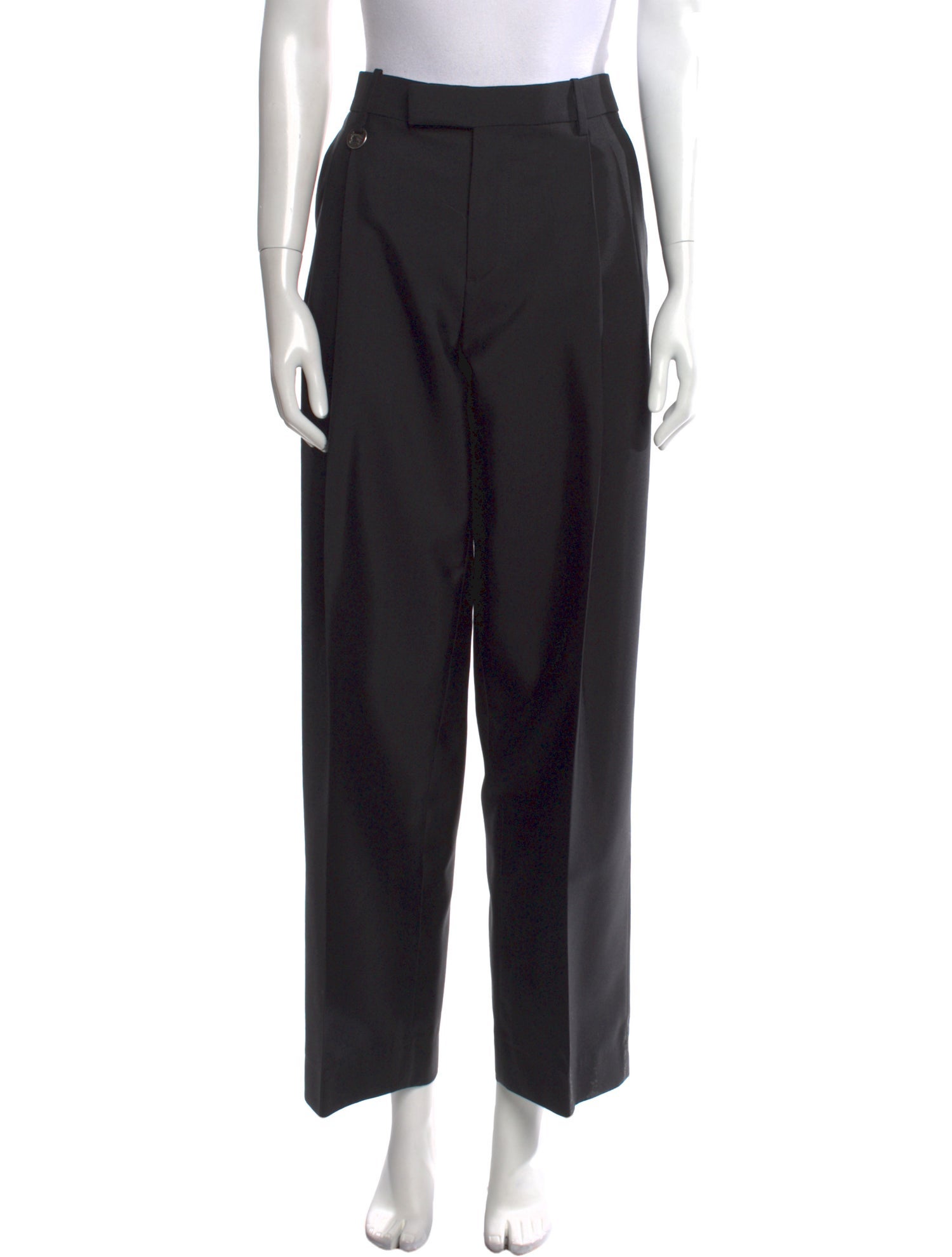 Burberry Virgin Wool Wide Leg Pants