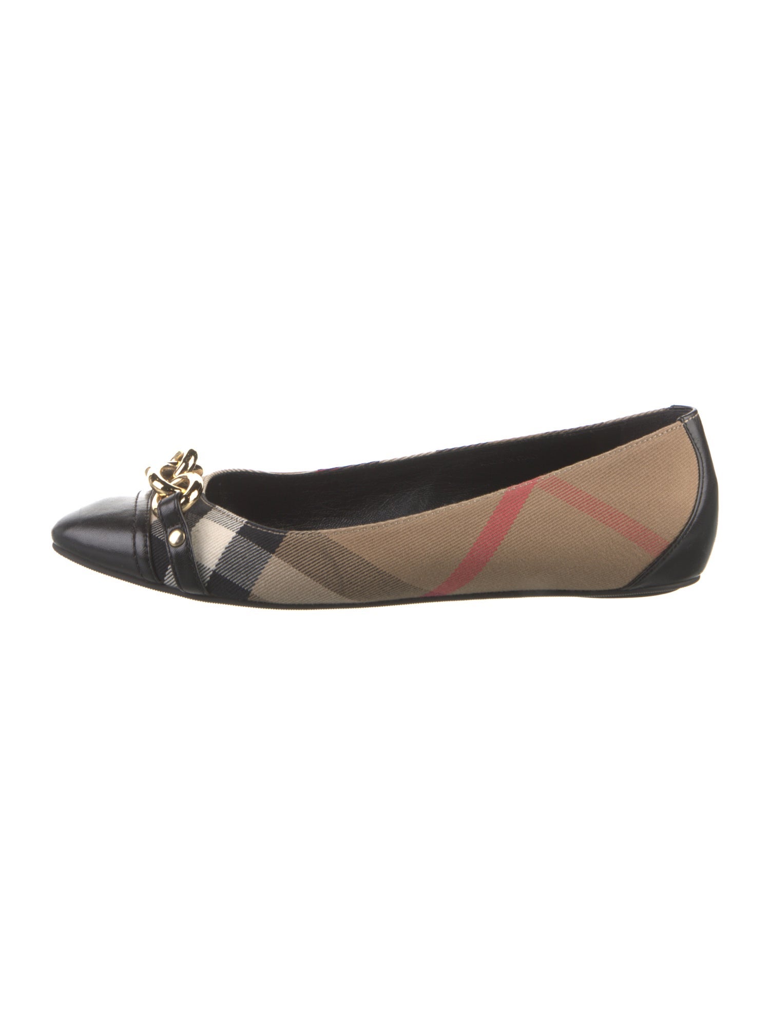 Burberry Canvas Printed Ballet Flats