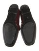 Burberry Patent Leather Chain-Link Accents Loafers