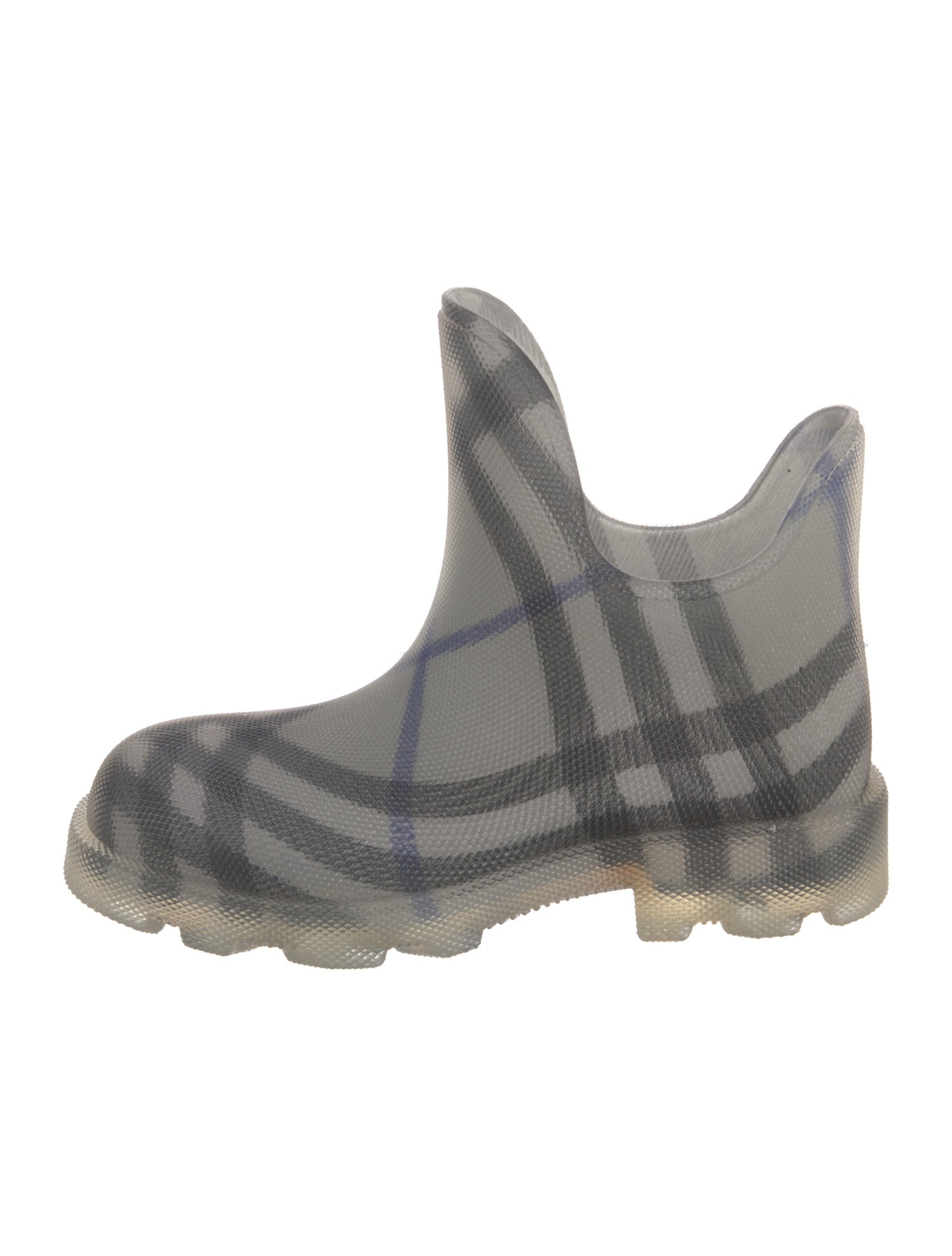 Burberry Nova Check Pattern Rubber Rain Boots