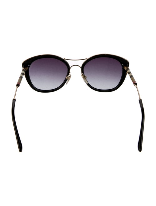 Burberry House Check Pattern Cat-Eye Sunglasses