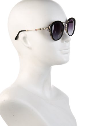 Burberry House Check Pattern Cat-Eye Sunglasses