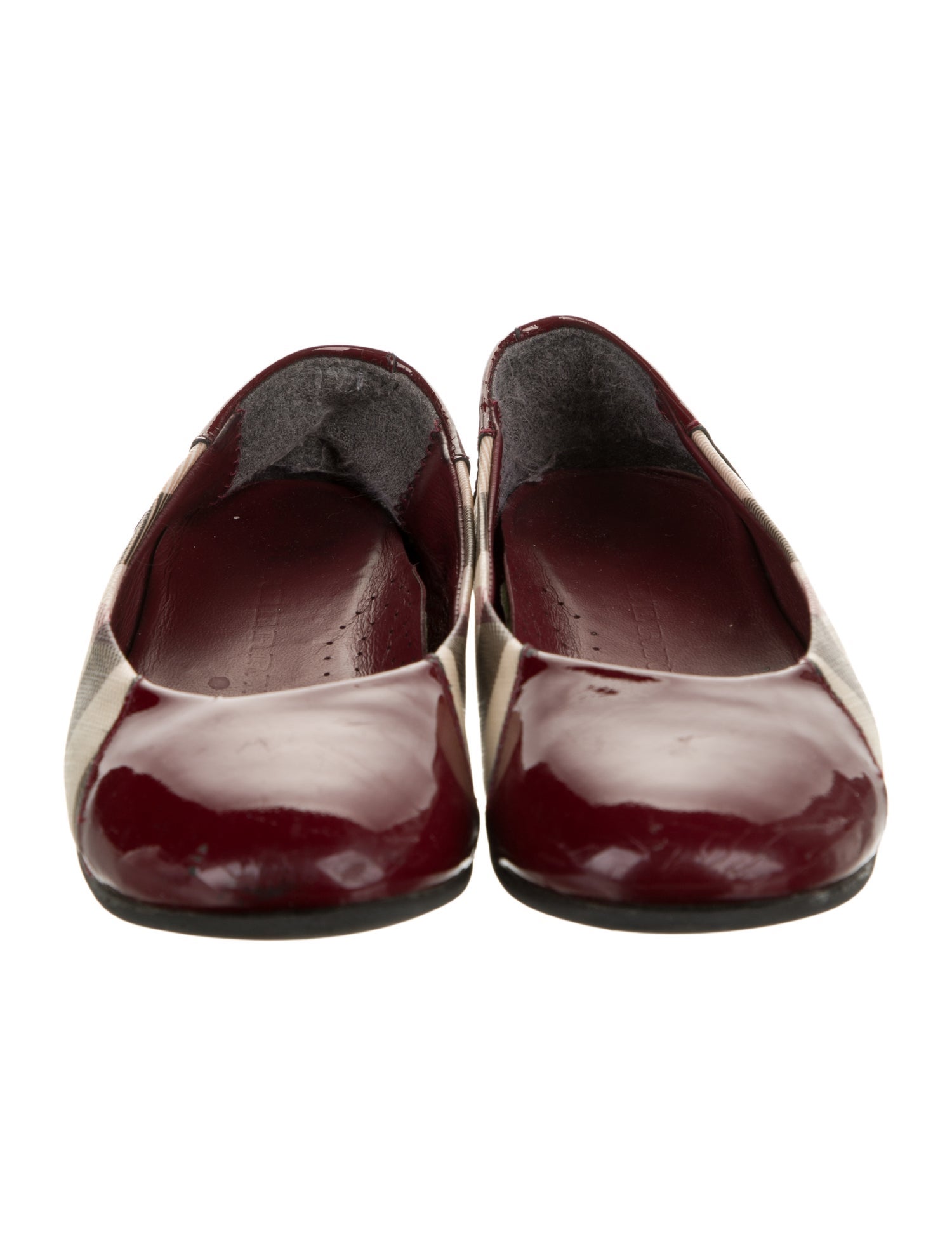 Burberry Girls' Patent Leather Flats