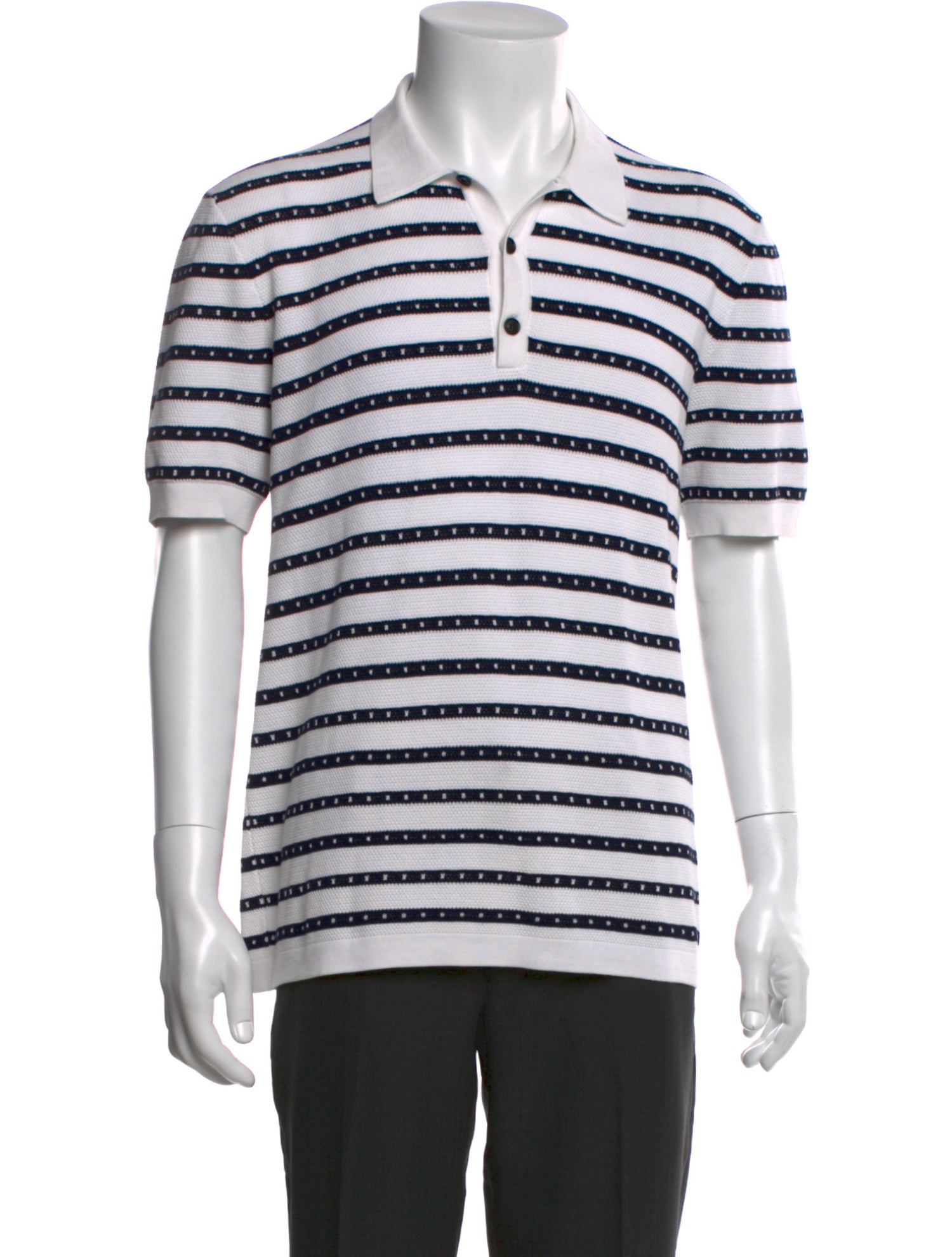 Burberry Striped Collar Polo Shirt